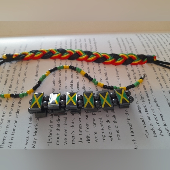 Jewelry - Set Of 3 Jamaica Rasta Bracelets
